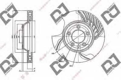 DJ PARTS bd1893 -  Тормозной диск